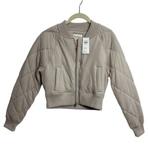 ABERCROMBIE AND FITCH Quilted Bomber Jacket, Size‎ XXSMALL